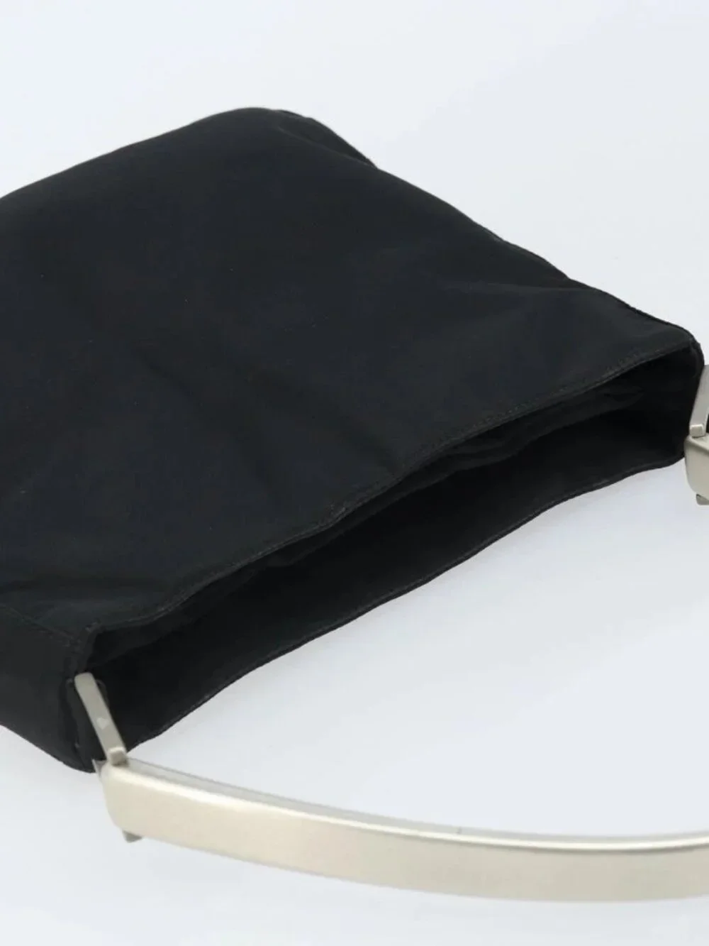 PRADA Shoulder Bag Nylon Black Silver Auth gh1829 - Picture 6 of 15
